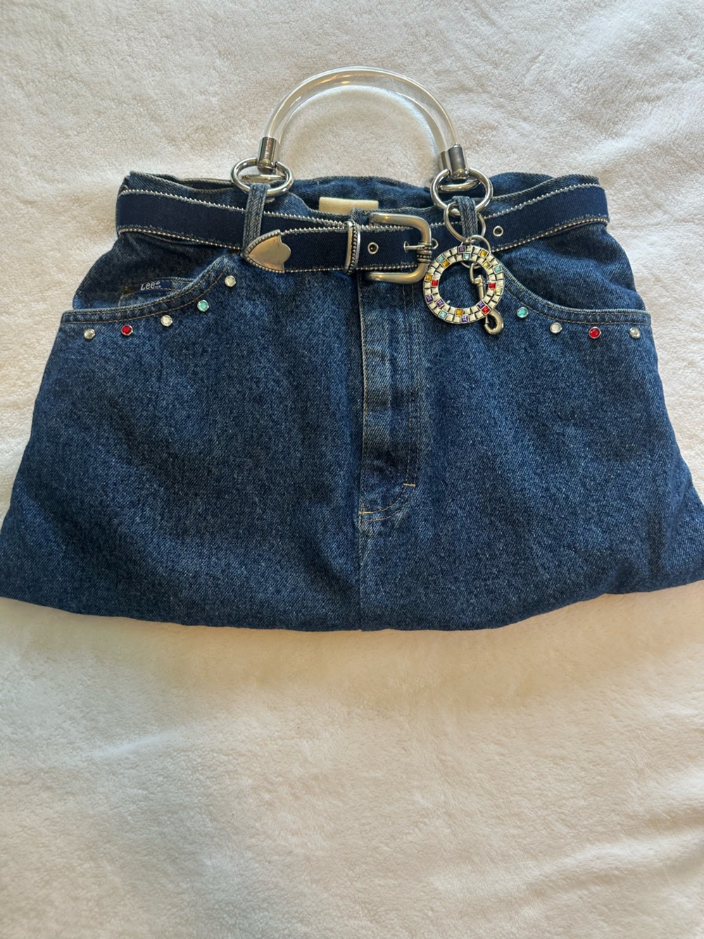 Women’s Dark Blue Denim Skirt PURSE 👛